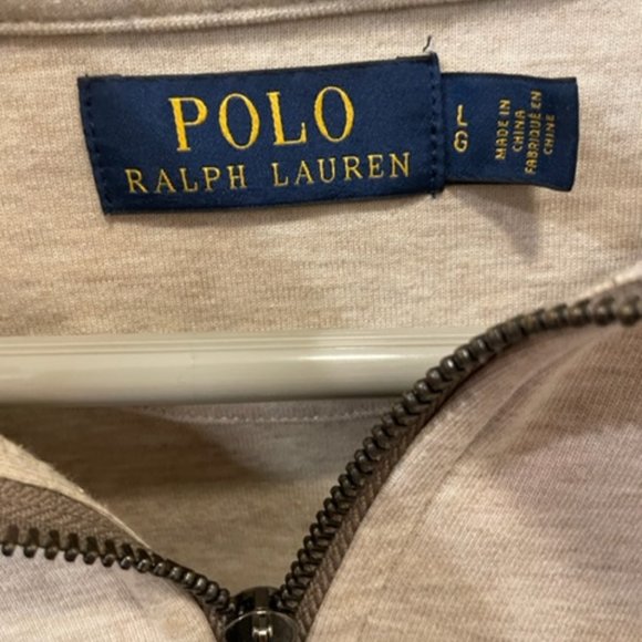 Polo Ralph Lauren Mens Half Zip French Rib Cotton Sweater - Picture 2 of 4